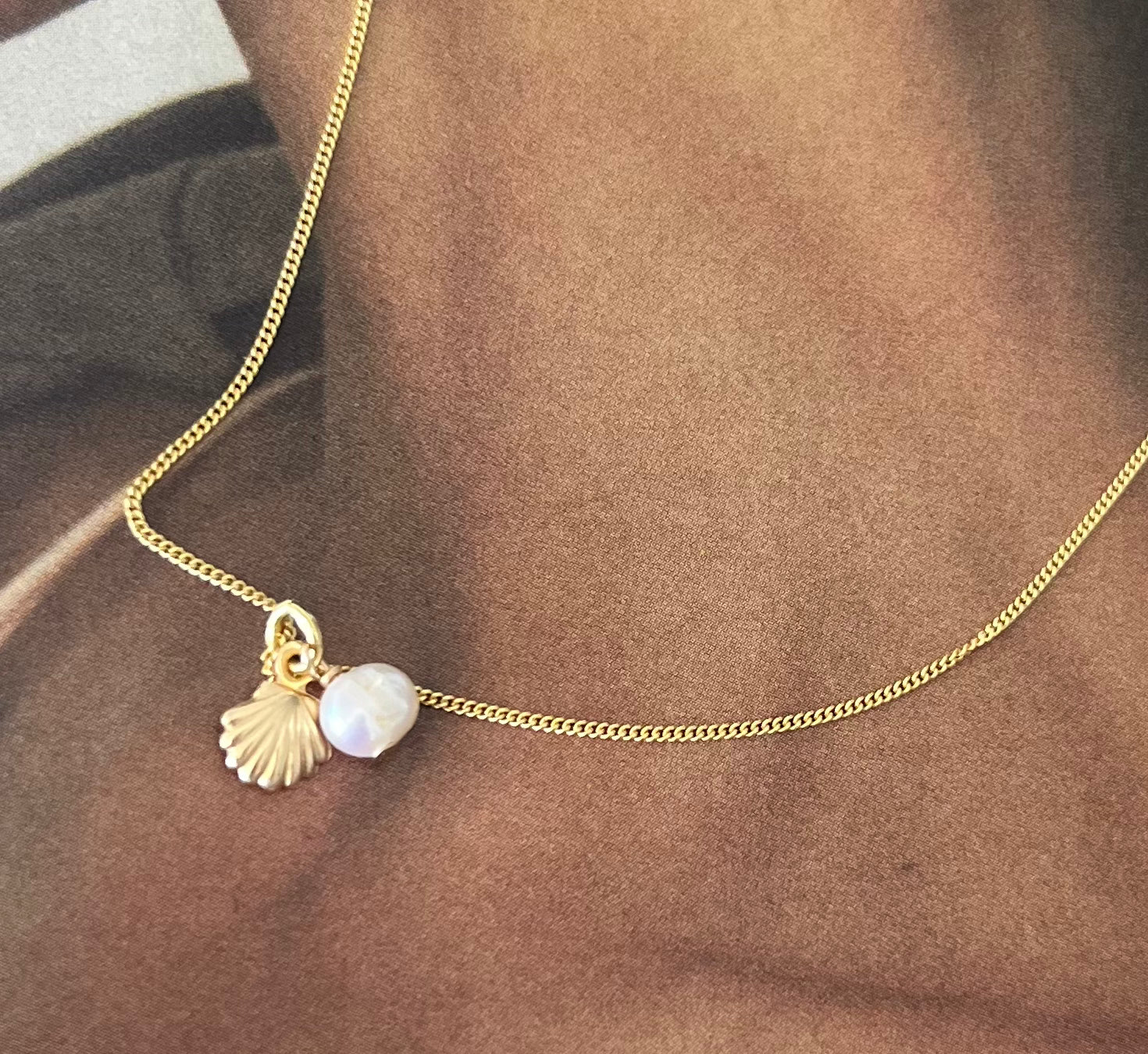 Golden Shell Necklace