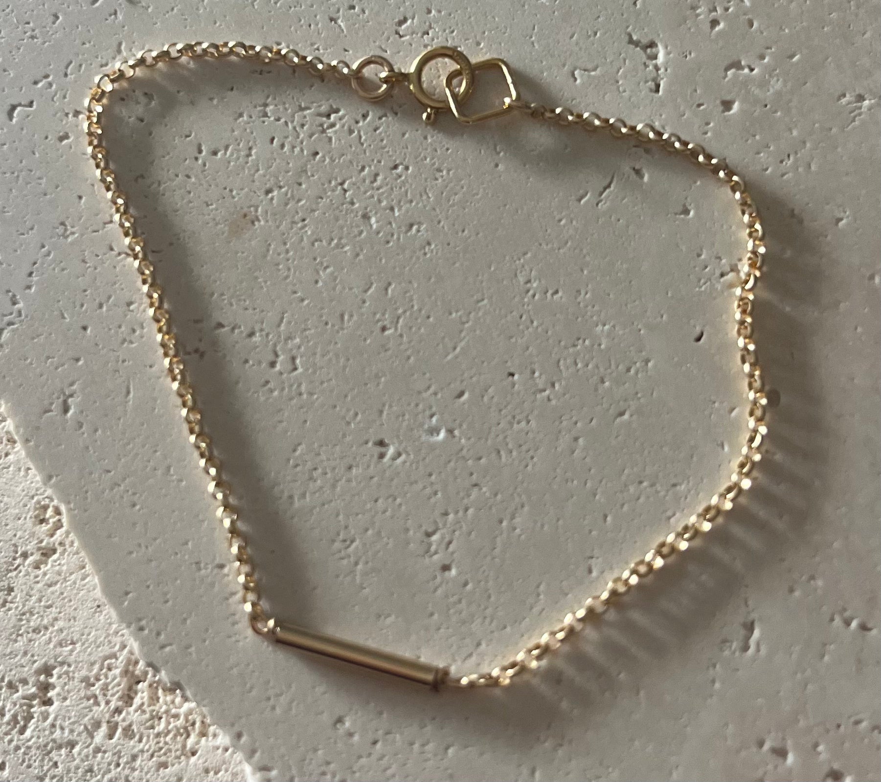Gold Bar Bracelet