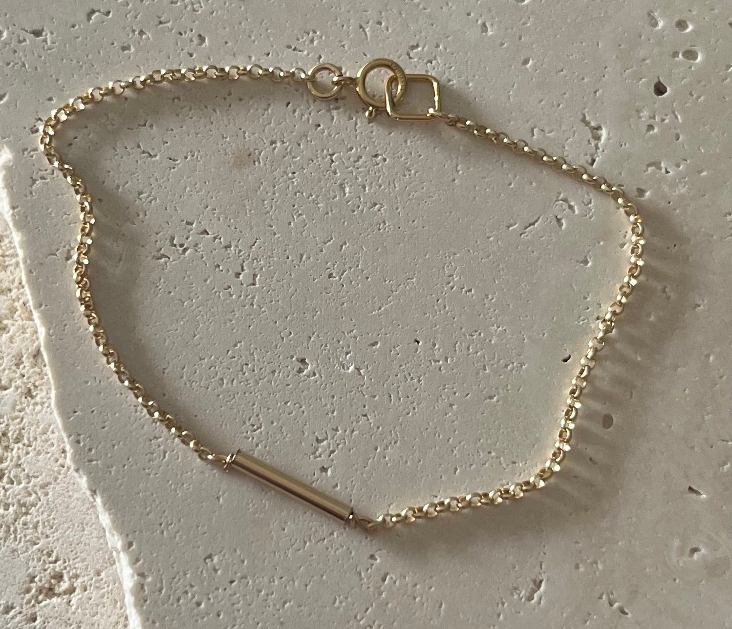 Gold Bar Bracelet