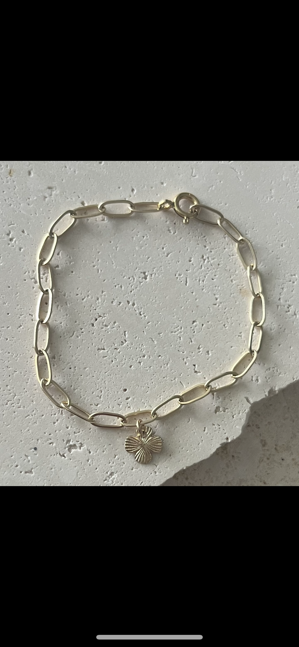 Gold Lucky Clover Bracelet