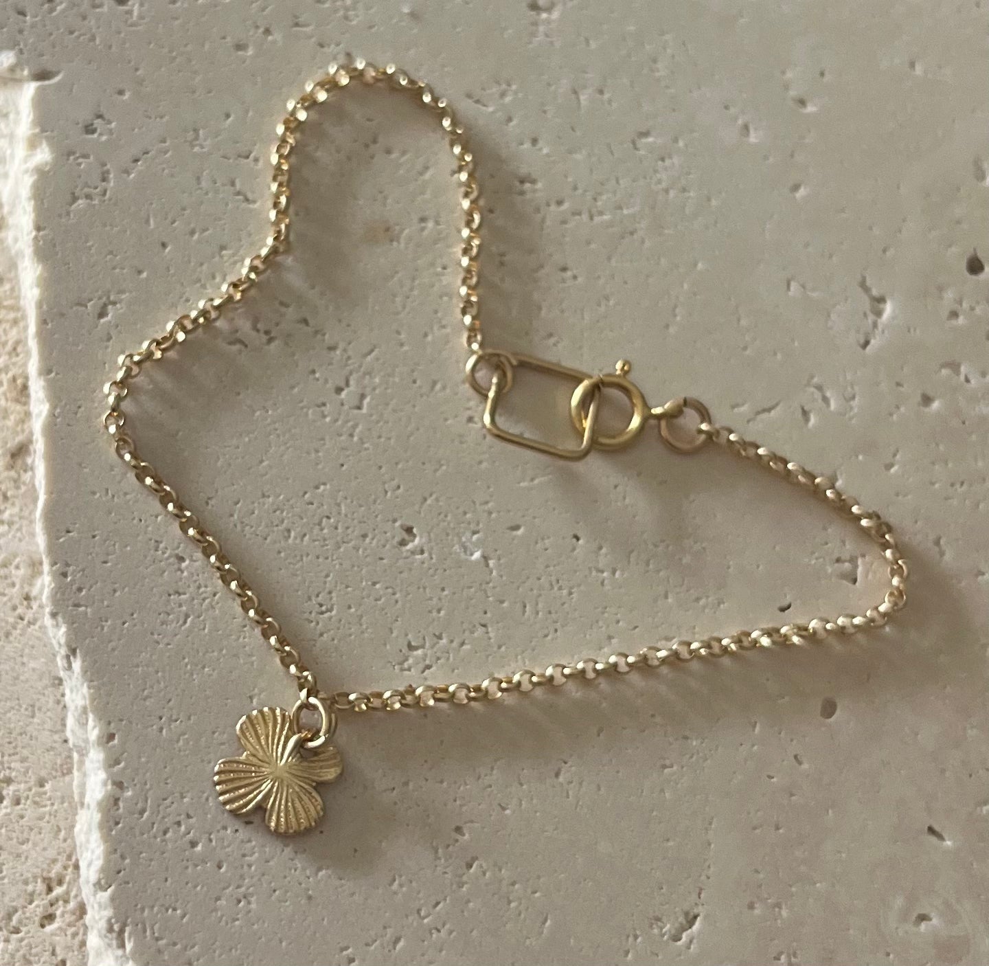 Lucky Clover Gold Bracelet