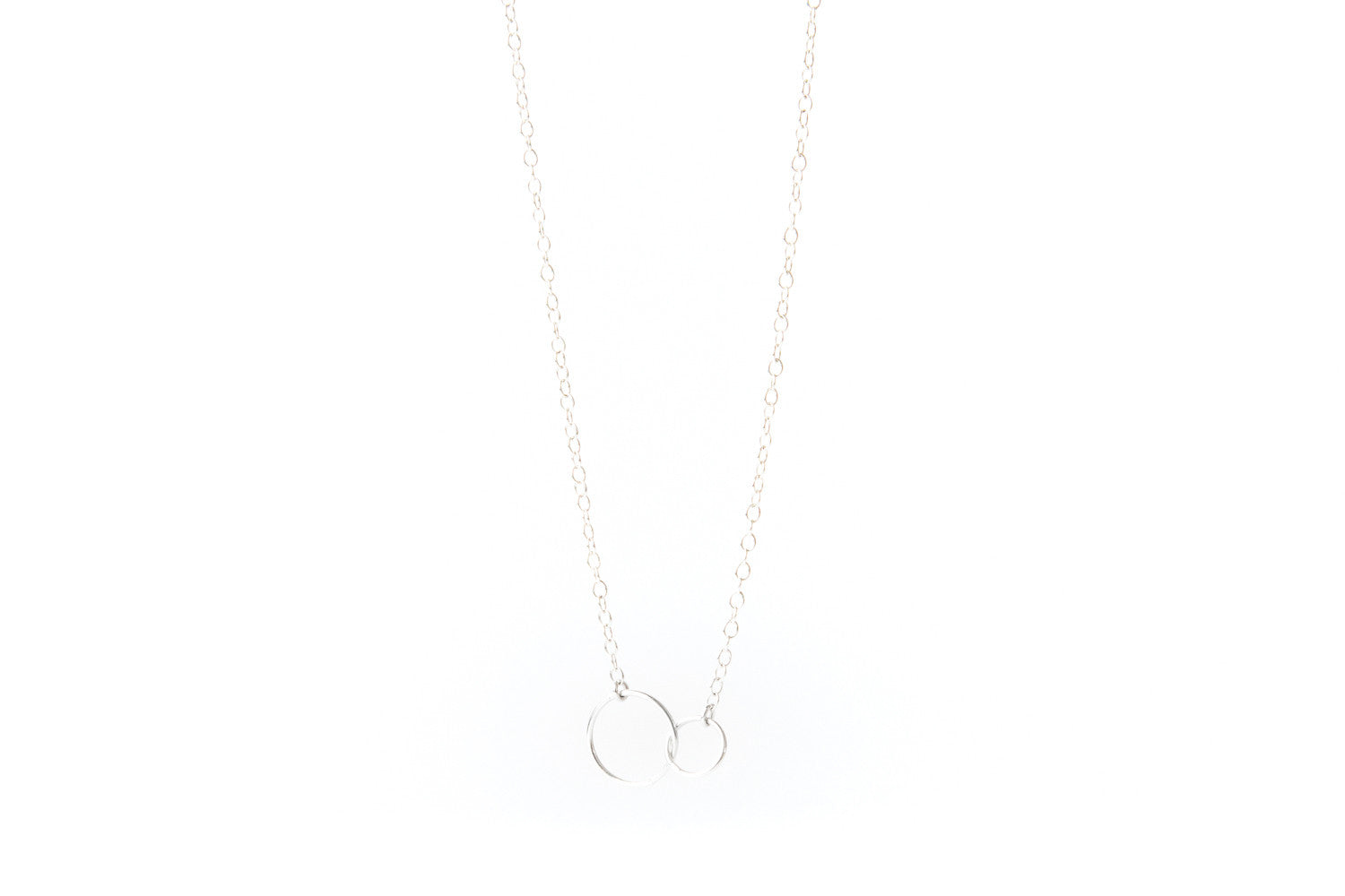 Sterling Silver Necklace with Silver Loops