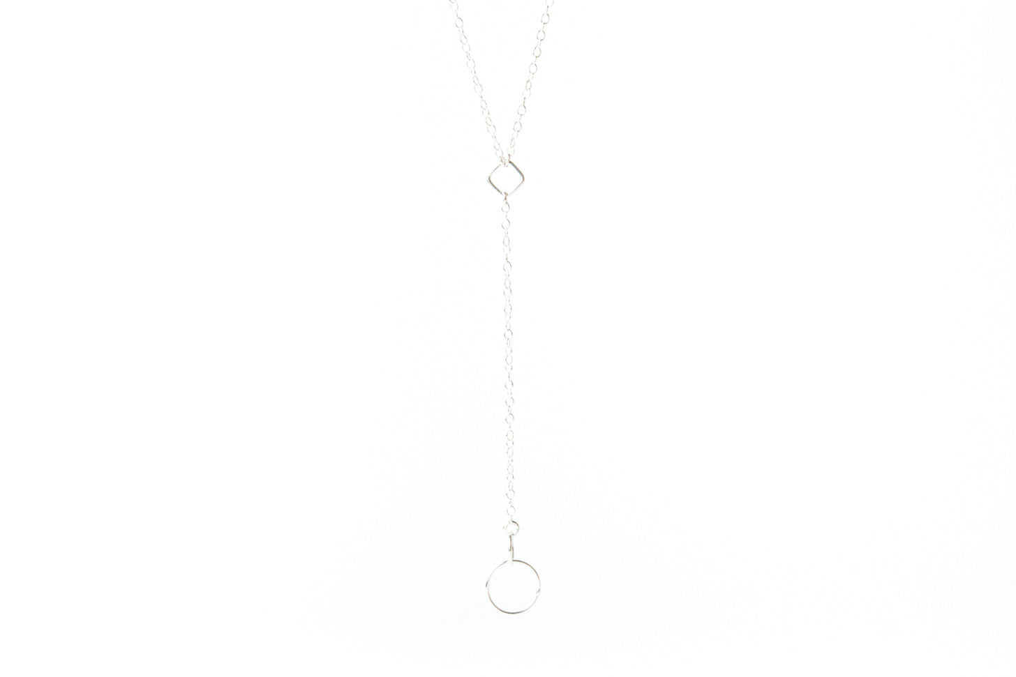 Sterling Silver Necklace with Drop