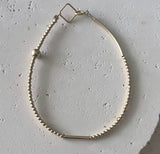 Gold Ball Bracelet With Straight Bar