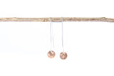 Thread earring with Rose Gold Drop- 'Stars'