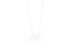 Sterling Silver Necklace with Silver Loops