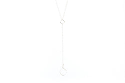 Sterling Silver Necklace with Drop
