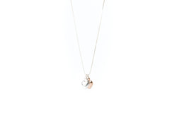 Sterling Silver & Rose Gold Necklace With 