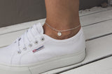 Oval Chain Anklet- 'Stars' Charm