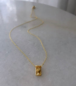 Gold Sparked Heart Necklace