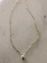 Gold filled 925 necklace with freshwater pearl